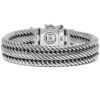 Buddha To Buddha Edwin Small Sterling Silver Size F Bracelet 151