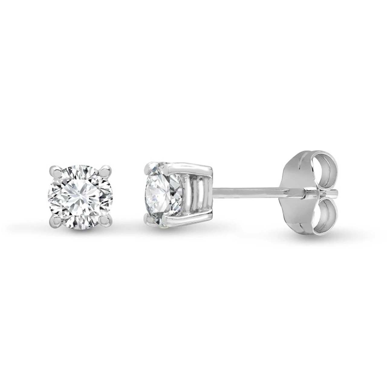 18ct White Gold 20pts Claw Set Diamond Stud Earrings P702E18-005-020