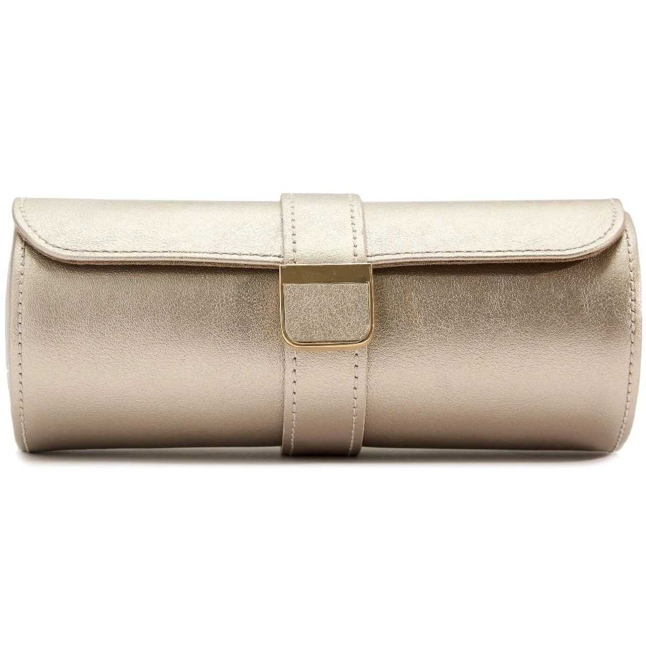 Wolf Palermo Double Watch Roll With Jewellery Case In Pewter 213978 - Image 3