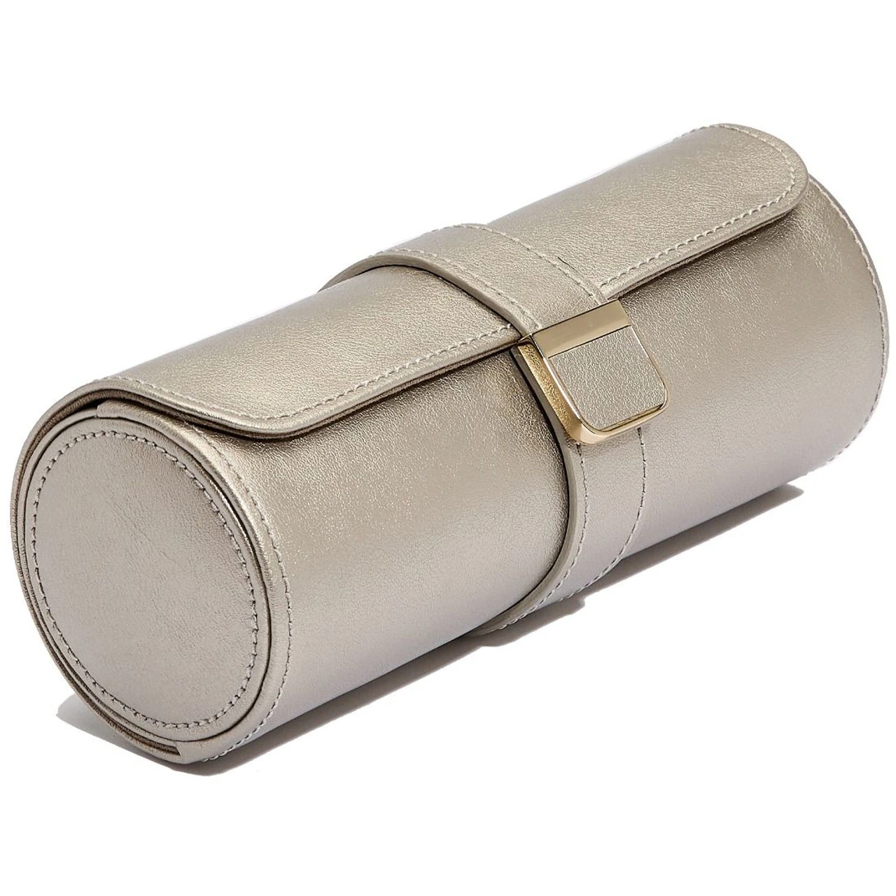 Wolf Palermo Double Watch Roll With Jewellery Case In Pewter 213978 - Image 4