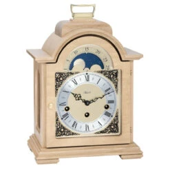 Hermle 8-Day Westminster Chime Movement Oak Table Clock 22864-050340
