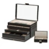 Wolf Caroline Large Black Jewellery Case 329671