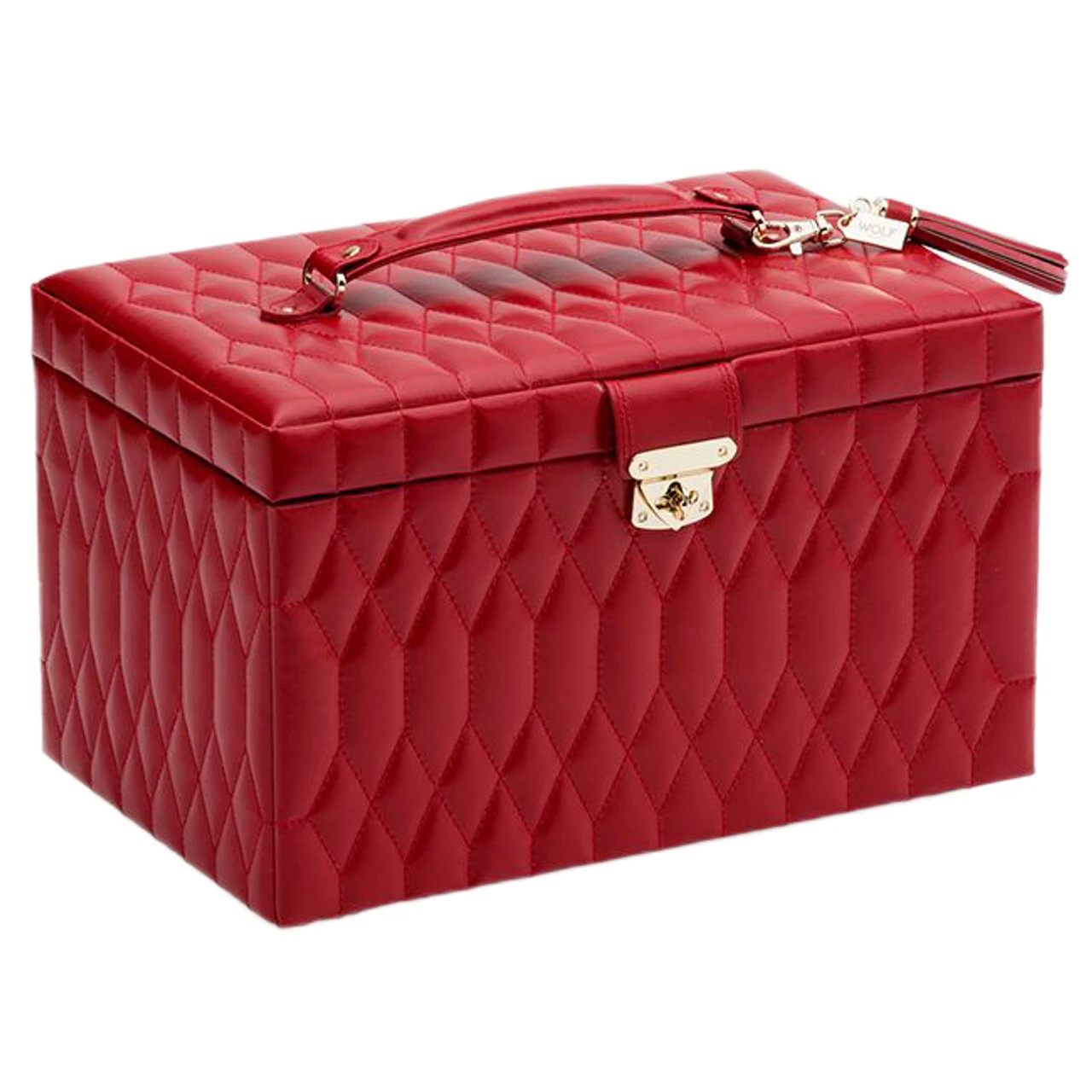 Wolf Caroline Large Red Jewellery Case 329672 - Image 3