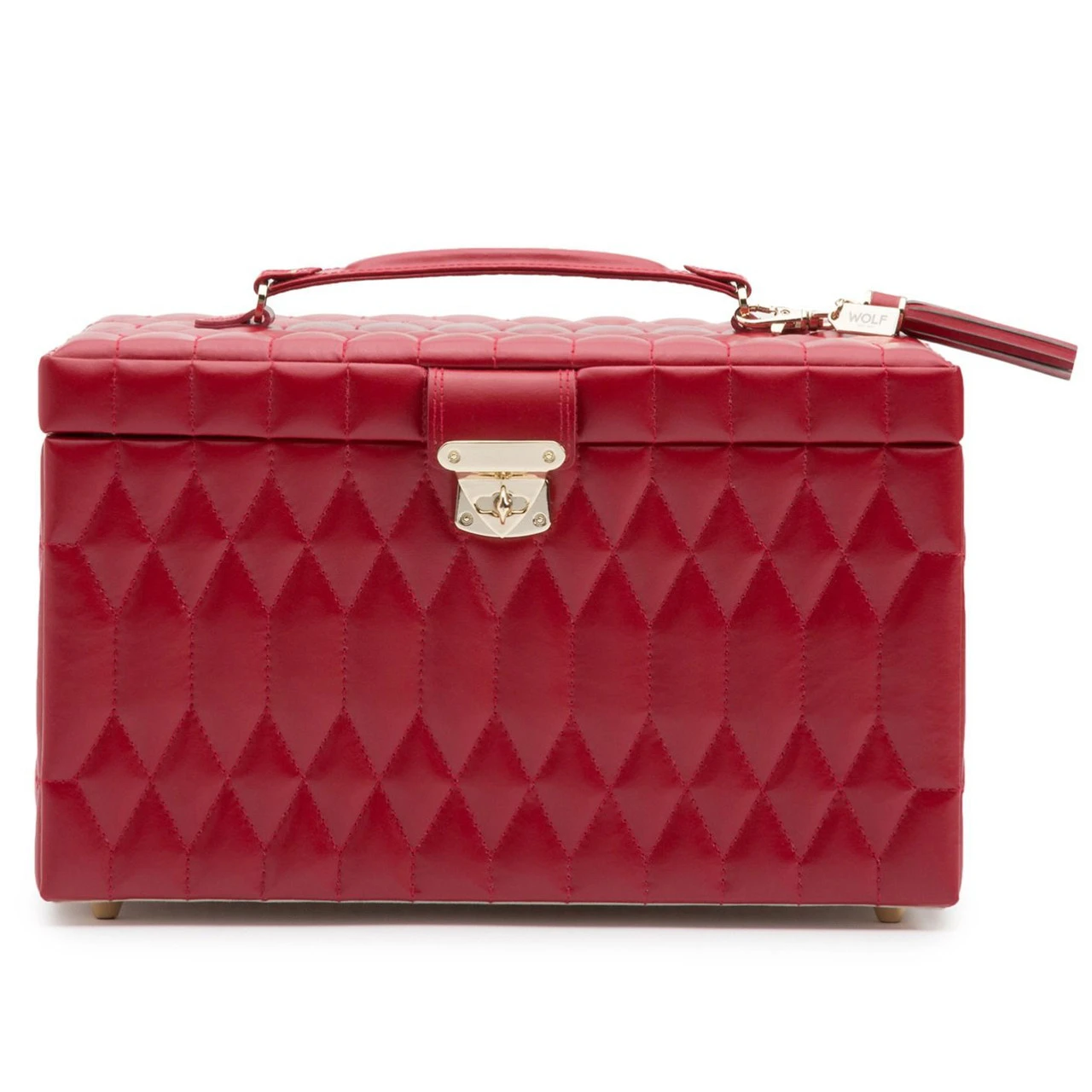 Wolf Caroline Large Red Jewellery Case 329672 - Image 2