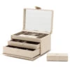 Wolf Caroline Medium Ivory Jewellery Case 329753