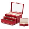 Wolf Caroline Medium Red Jewellery Case 329772