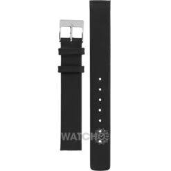 Skagen Replacement Watch Strap Black Genuine Leather 14mm For 358SSLB With Free Connecting Screws