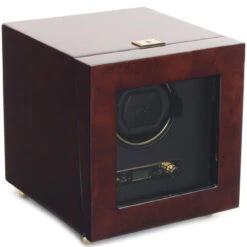 WOLF Savoy Burlwood Single Watch Winder 454410