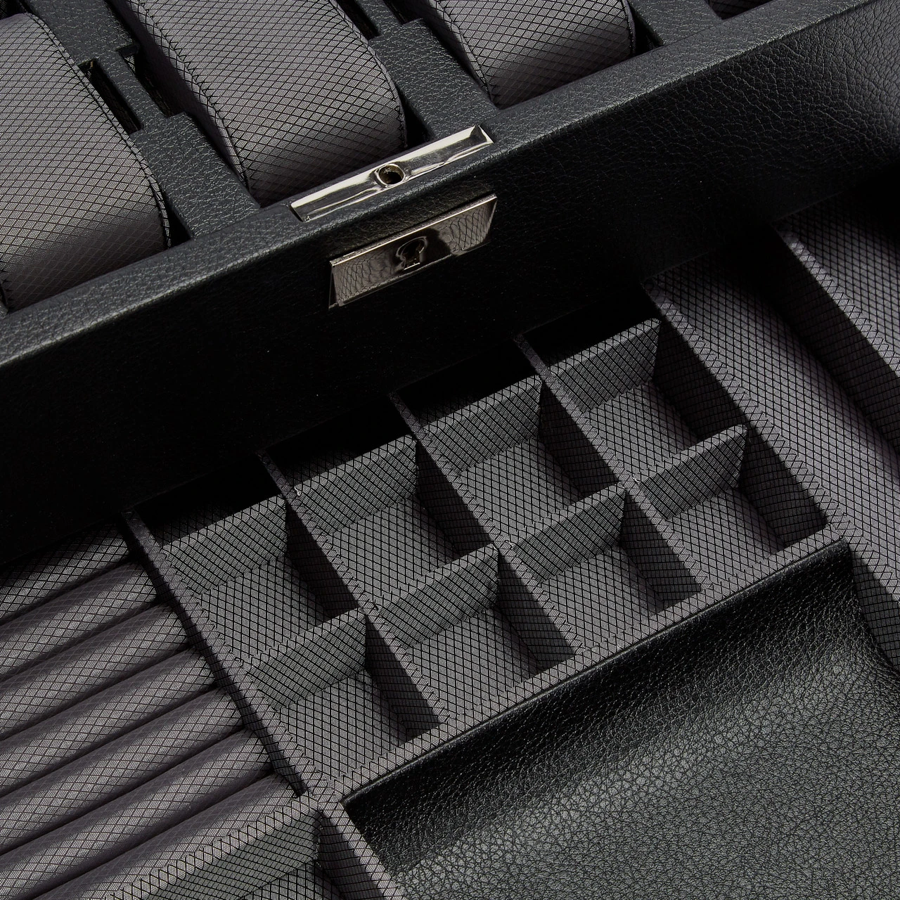 WOLF Viceroy 10 Piece Black Watch Box With Storage 466202 - Image 8