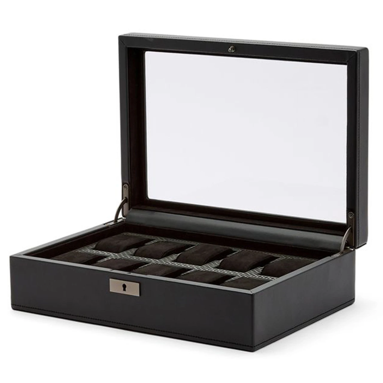 Wolf Axis 10 Piece Powder Coat Vegan Leather Watch Box 488103 - Image 5