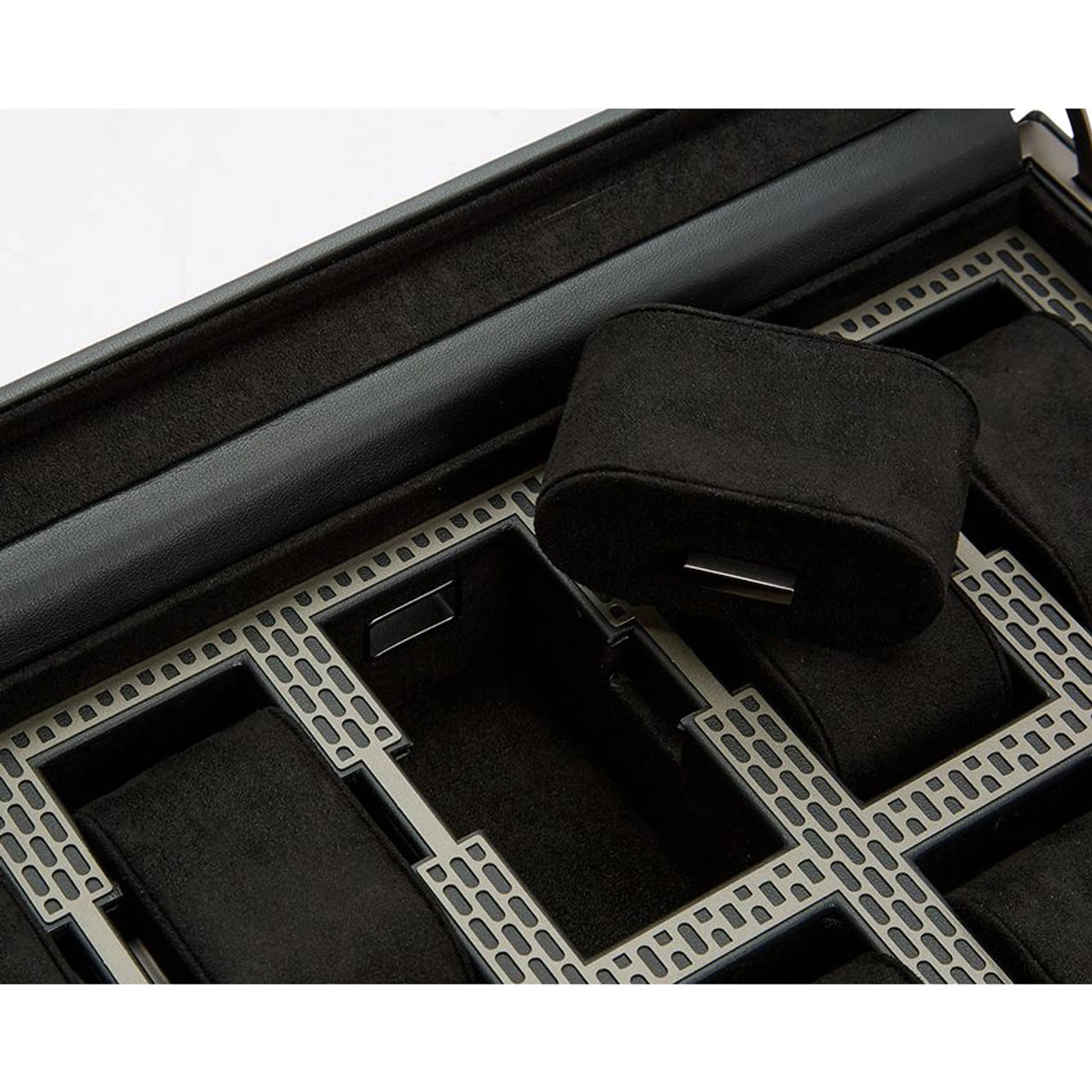 Wolf Axis 10 Piece Powder Coat Vegan Leather Watch Box 488103 - Image 7