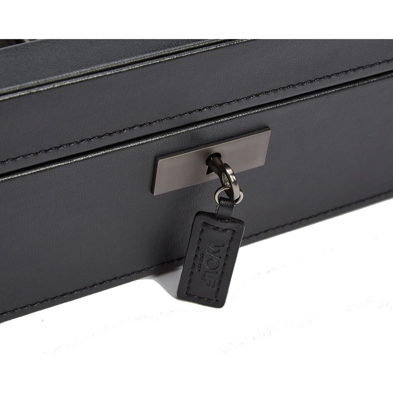 Wolf Axis 10 Piece Powder Coat Vegan Leather Watch Box 488103 - Image 4