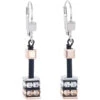 Coeur De Lion Ladies GeoCube Swarovski Crystals Multicolour Earrings 4928-20-1523