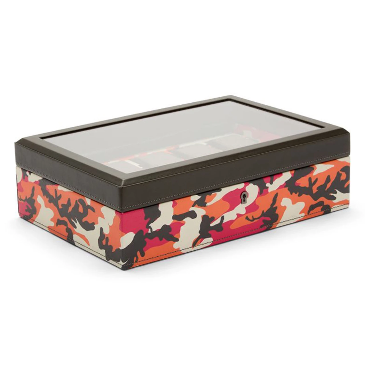 Wolf Elements Fire 10 Piece Vegan Leather Watch Box 665472 - Image 3