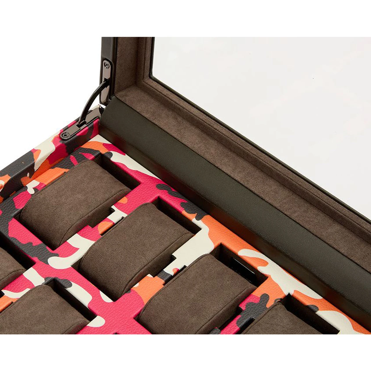 Wolf Elements Fire 10 Piece Vegan Leather Watch Box 665472 - Image 4