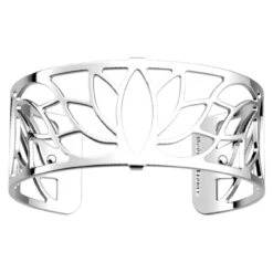 Les Georgettes Ladies Bracelet Silver Finish Lotus 25mm 70356081600000