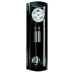 Hermle Regulator Mechanical 8-Day Cable Driven Black Wall Clock 70650-740058