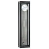 Hermle Mechanical Cable-Driven Power Reserve Black Long Case Wall Clock 70961-740761