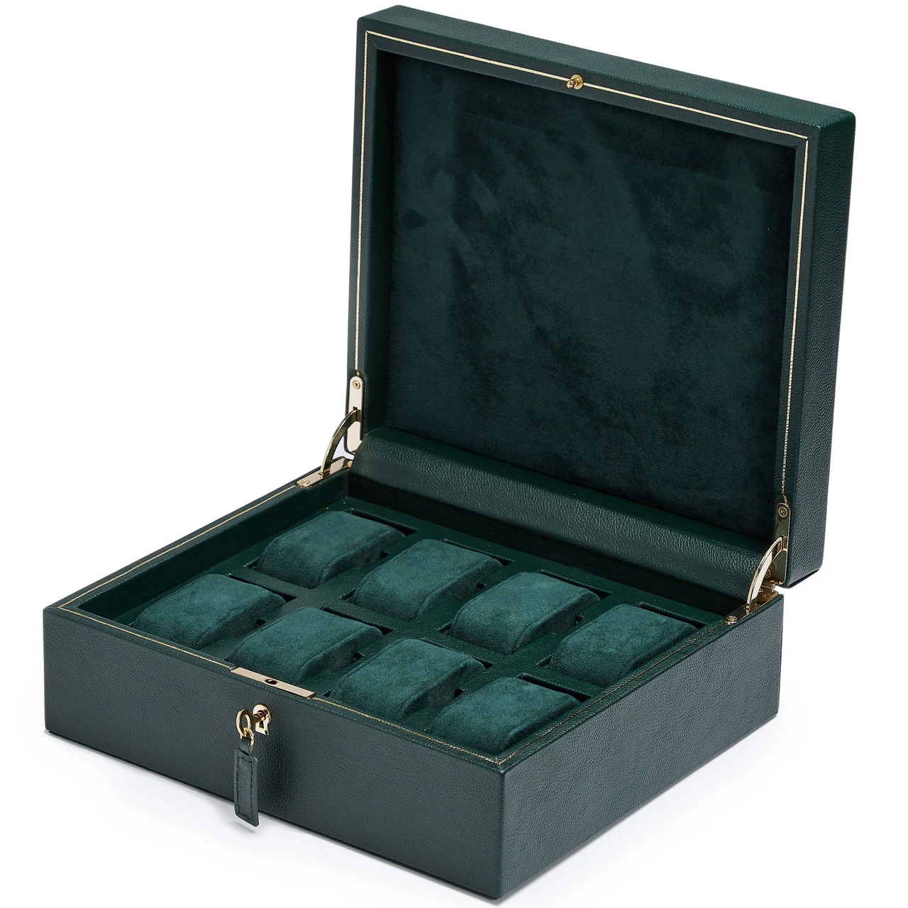 WOLF British Racing Green 8 Piece Watch Box 792641