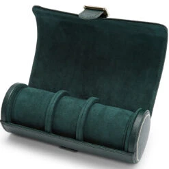 WOLF British Racing Green Triple Watch Roll 792941