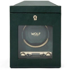 Wolf British Racing Single Watch Winder In Green 793141