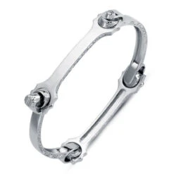 925 Silver Spanner And Socket 18cm Bracelet P702061A