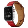 Apple Watch Classic Premium Leather Strap In Red APL908