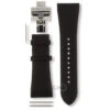 Armani Replacement Watch Strap For AR2006 Black Genuine Leather With Free Connecting Pins