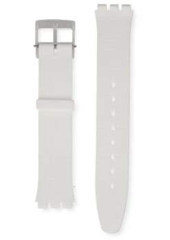 Swatch Watch Strap White Classiness 16mm Skin Collection ACSFK360 With Free Battery