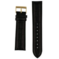 Hugo Boss Replacement Watch Strap Black Genuine Leather 22mm For HB.85.134.2187 With Free Connecting Pins