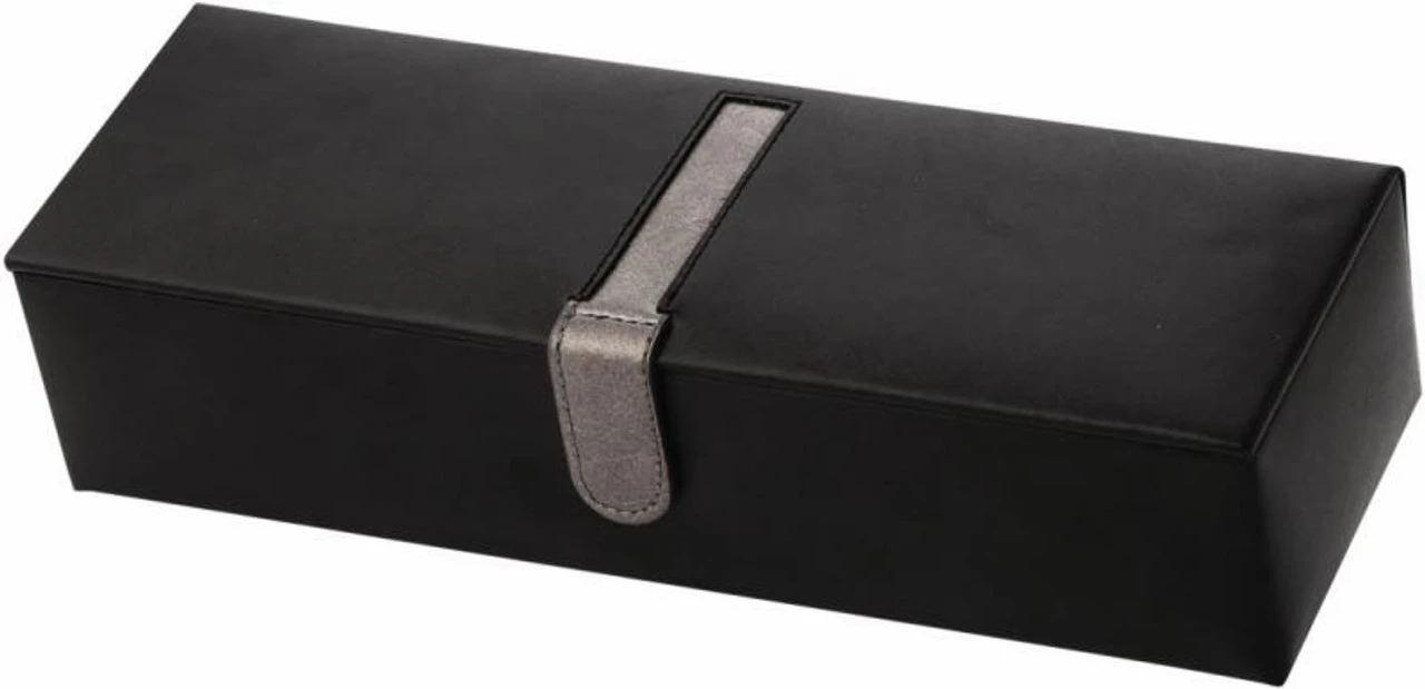 Mele And Co Bonded Leather Watch Box For Men Fits 5 Watches Black 1500 - Image 2