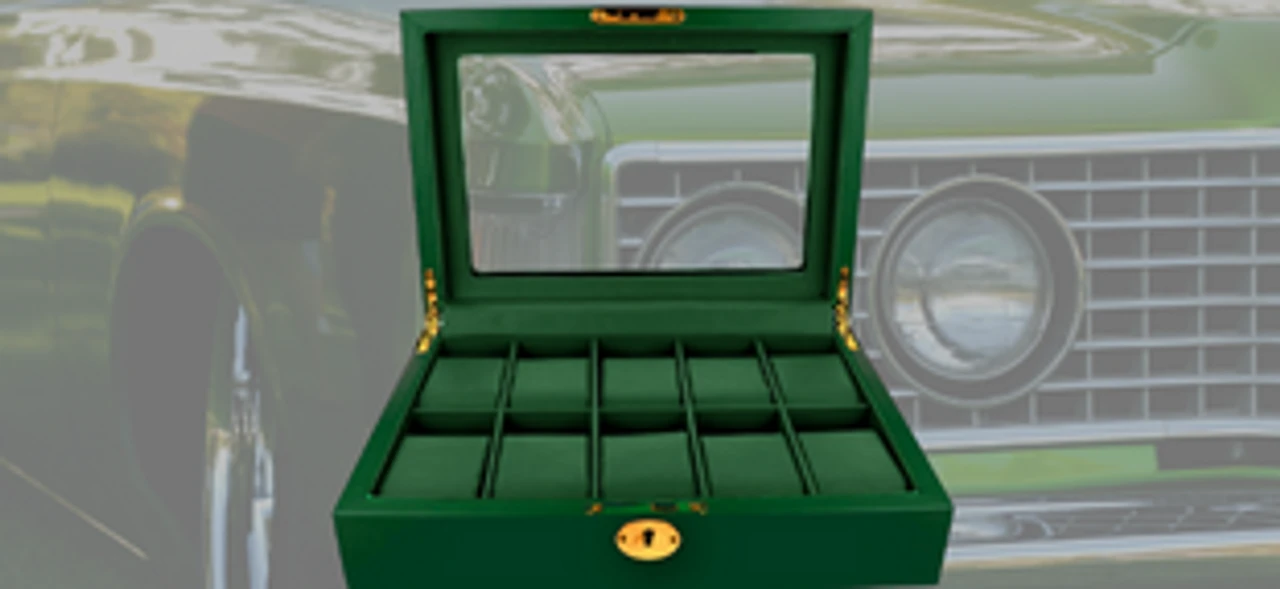 Orbit British Racing Green Luxury Watch Box OW203 - Image 6