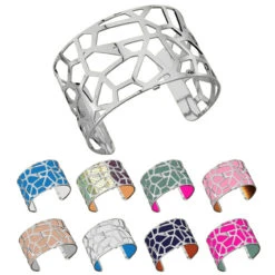 Les Georgettes Ladies Bracelet Silver Large Size Girafe