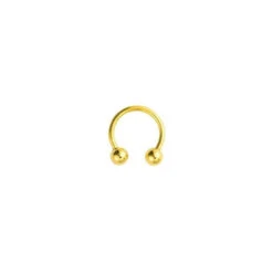 9ct Yellow 11mm Circular Eyebrow Barbell P702128