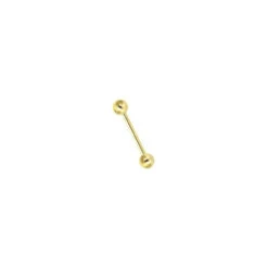 18ct Yellow 22mm Tongue Barbell P702129