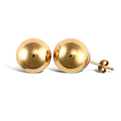 9ct Yellow Gold Polished 10mm Ball Stud Earrings P702E9-307