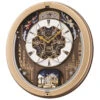 Seiko Melody In Motion Gold-Tone Case Musical Clock QXM350G