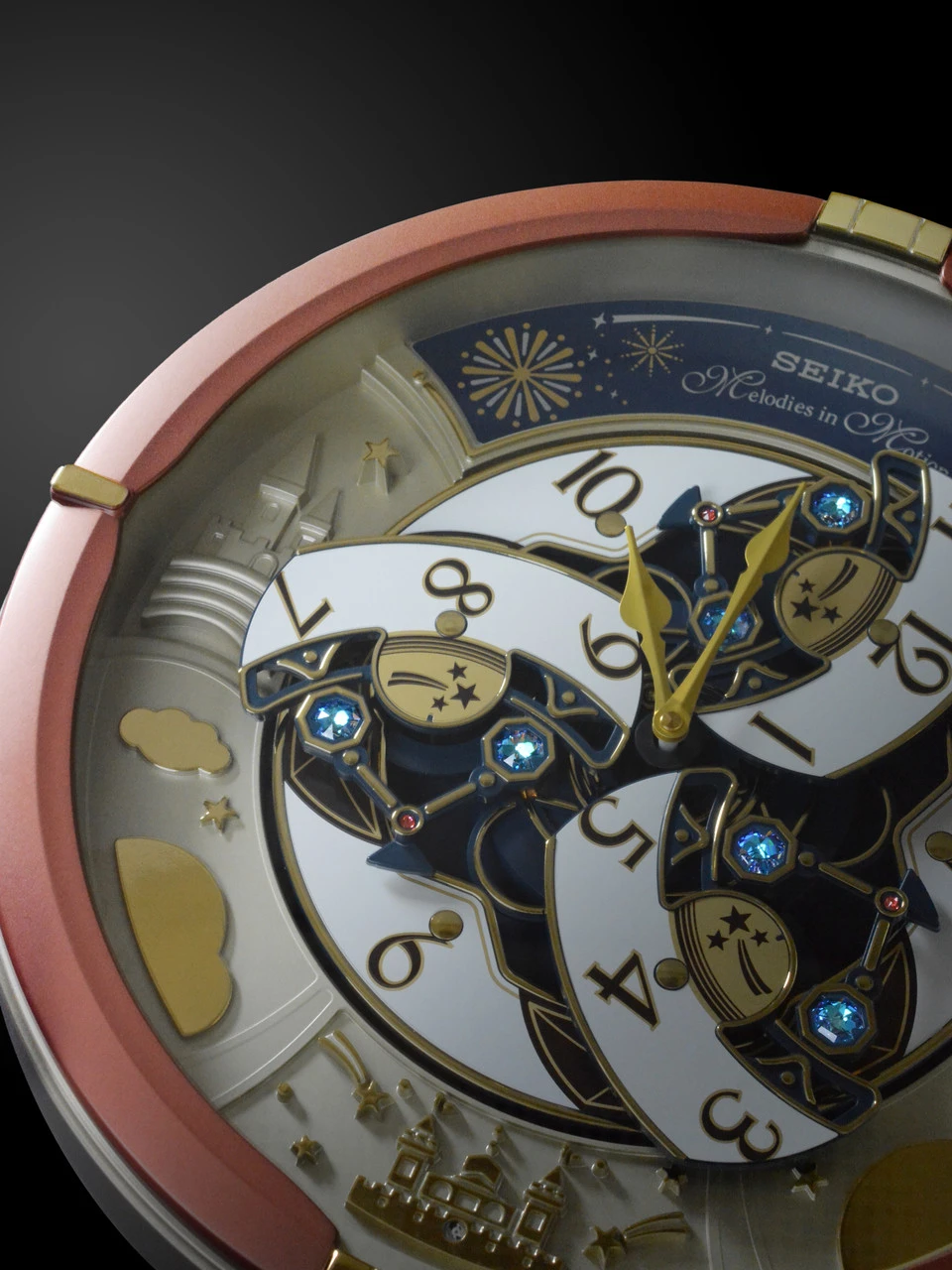 Seiko Marionette Case Melodies In Motion Clock QXM378B - Image 4