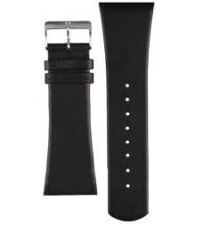 Skagen Replacement Black Leather Strap 28mm For SKW6070 With Free Screws