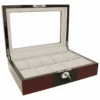 Orbit Red And Black Wooden Luxury Watch Box For 10 Watches With Free Personalisation OW201