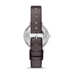 Skagen Replacement Silver Leather Strap For SKW2276 With Free Connecting Pins